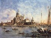 Francesco Guardi Venice The Punta della Dogana with S.Maria della Salute oil painting on canvas